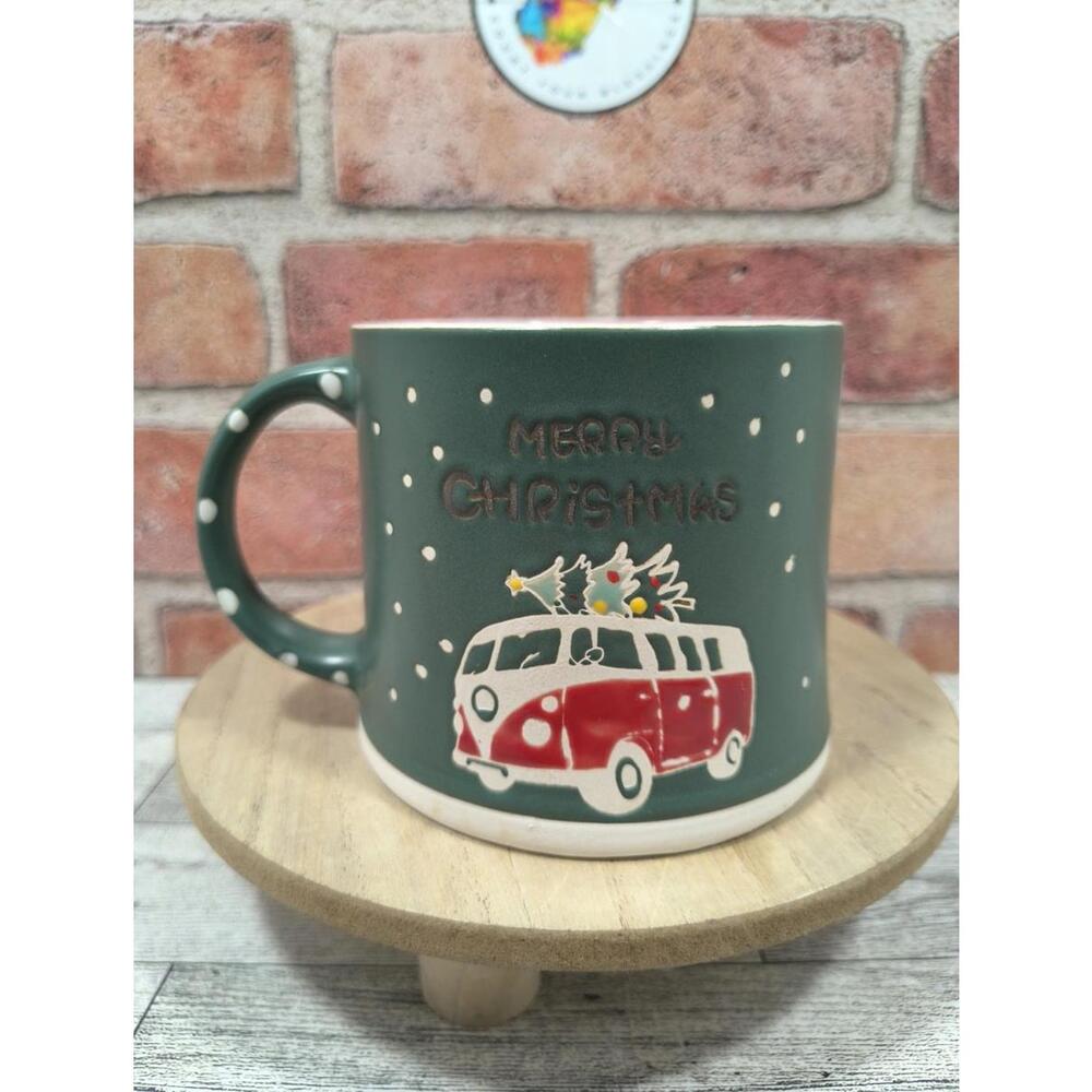 Spectrum Designz Splendid Travel Holiday 17oz Ceramic Coffee Mug VW Bus NWT - Picture 3 of 6